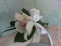Modern Orchid Wrist Corsage