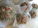 Vintage Flowers Bridesmaids Blush Rose
