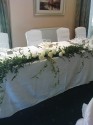 Rose and foliage table garland