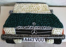 Mercedes Car custom funeral tribute