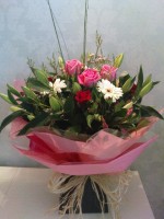 Pink Hand-tied Aqua in presentation box