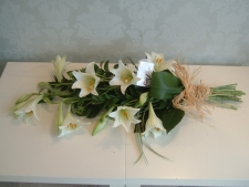 Modern Tied Lily Sheaf