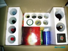 Part filled food and drink hamper