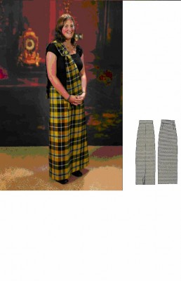 Long Straight Skirt with pleat