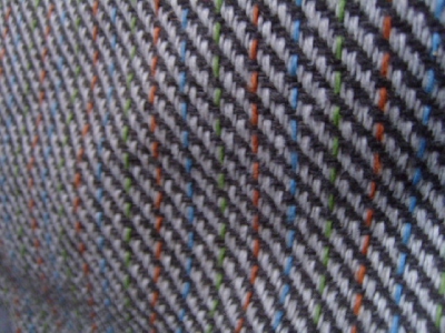 Grey Twill Patterned Woven Vauxhall Fabric F404