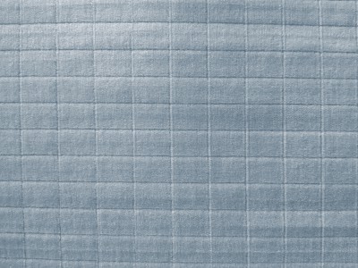 Vauxhall Blue Rectangular Pattern Unbacked Brushed Fabric F158