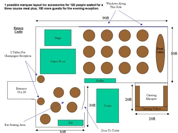 We produce a scaled plan of your Event