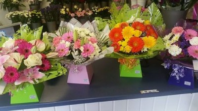aqua bouquets different colours