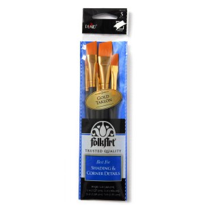 Folkart ® Brush Sets - Angle Brush Set, 5 pc.