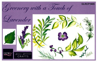 Greenery with a Touch of Lavender Recipe Card