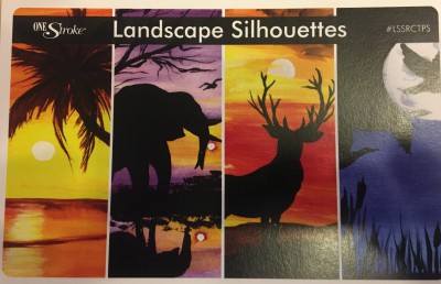 landscape Silhouettes Recipe Card Pack