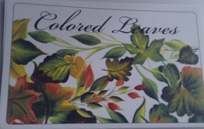 Coloured Leaves Recipe Card Pack