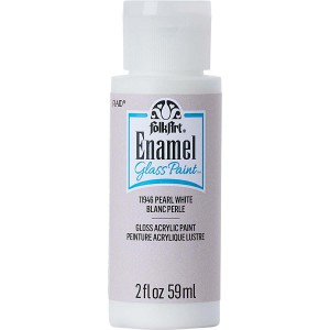 FolkArt Enamels Metallic Pearl White