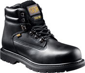 Black Leather Heat Resistant Safety Boot