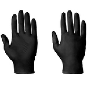 Black Vitrile Gloves (nitrile & vinyl