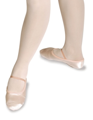 03-JA/sat Girls Satin Ballet Shoes