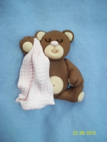Pink Blankie Teddy Bear