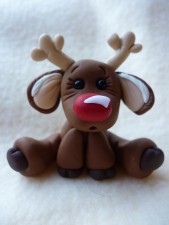 Baby Rudolph Figure