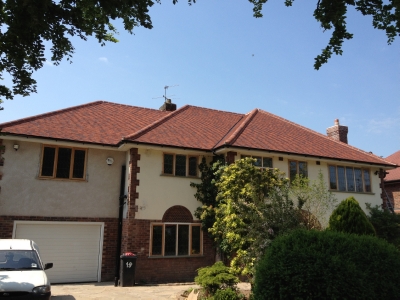 newly completed roof in wilslow Cheshir