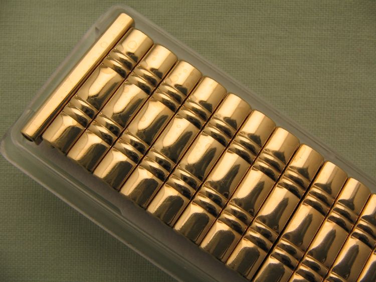  Flixoflex S Gold Plated Expanding Watch Bracelet                                                                                                                                                                                                              