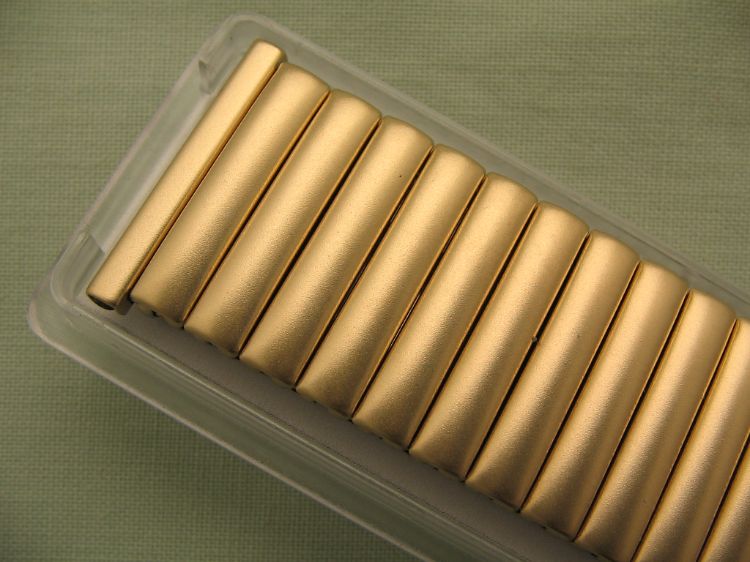 Flixoflex S Matt Gold Plated Expanding Watch Bracelet                                                                                                                                                                                                          