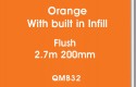 Orange with Built in infill