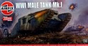 1/76 Scale Airfix WWI Male Tank MKI