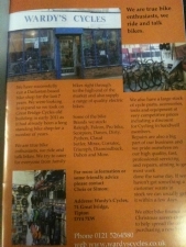 WARDYS BIKE SHOP WALSALL GREAT BRIDGE WEDNESBURY DARLASTON