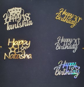 Personalised cake toppers made to order 48 hours notice