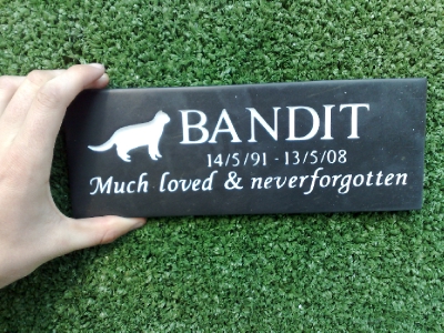 Honed Slate Memorial