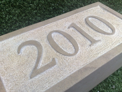 300/150/50 300mm/150mm/50mm york stone number date/stone