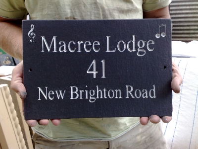 30020010RS 300MM/200MM/10MM BLACK RIVEN SLATE