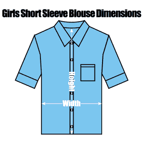 GISBSSBLZC Girls, Sky Blue, Short Sleeve, Twin Pack Blouse : from £16.99