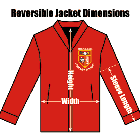 ZCGPREREJA Glebe Primary Red Reversible Zipper Jacket : from £23.99