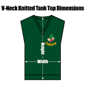 MFODBGVNKNTT Oakdene Primary Bottle Green V-Neck Knitted Tank Top : from £18.99