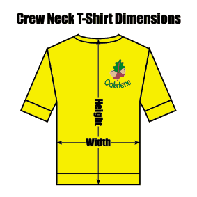 ZCODYECNTS18 Oakdene Primary Yellow Crew Neck P.E. T-Shirt : £9.99