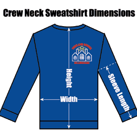 ZCPPRBCNSS26 Pentland Primary Royal Blue Crew Neck Sweatshirt : from £12.99