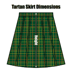 GWOLBGTASK Our Lady OTMHR Bottle Green Tartan Skirt : £14.99