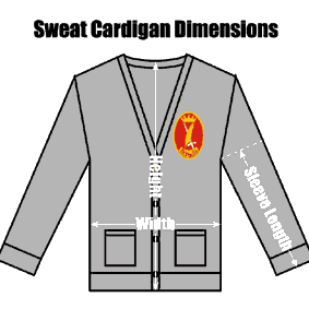 STSPLGSWCA32 St Pauls Light Grey Unisex Sweat Cardigan : from £14.99