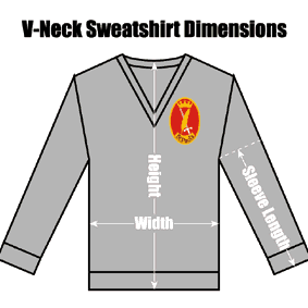 STSPLGVNSS32 St Pauls Light Grey V-Neck Sweatshirt : from £13.99