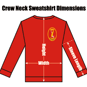 ZCSPRECNSS26 St Pauls Red Crew Neck Sweatshirt : from £12.99