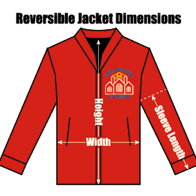 ZCPPREREJA Pentland Primary Red Reversible Zipper Jacket : from £23.99