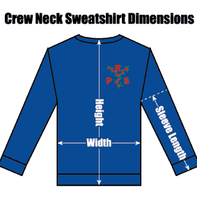 ZCRPRBCNSS26 Roseberry Primary Royal Blue Crew Neck Sweatshirt : from £12.99