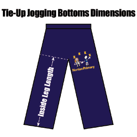 ZCNPNBTUJB Norton Primary Navy Blue Tie-Up Jogging Bottoms : from 12.99
