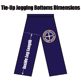 ZCPMNBTUJB Priors Mill Navy Blue Tie-Up Jogging Bottoms : from 12.99