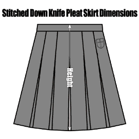 DLSMGRJUSDKPSK St Michaels RC Grey Junior Stitched Down Knife Pleat Skirt : £18.99