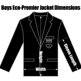 DLNFBOBLECJA Northfield Academy Boys Black Eco-Premier Jacket : from £30.99