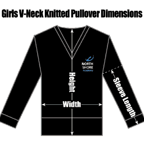 RKNSGIBLCOVNKP North Shore Girls Black Cotton V-Neck Knitted Pullover : from £21.99