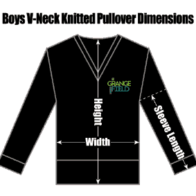 RKGFBOBLCOVNKP Grangefield Boys Black Cotton V-Neck Knitted Pullover : from £21.99