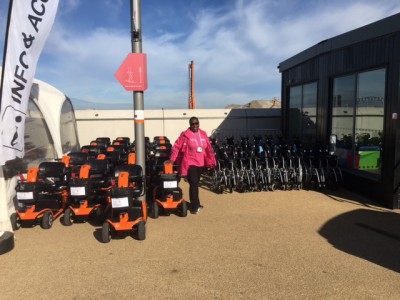 Paralympic Day 2016 Volunteer with our the vehicles supplied by Concord Mobility